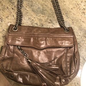 Grey Rebecca Minkoff Lesther Purse w/ Chain Strap